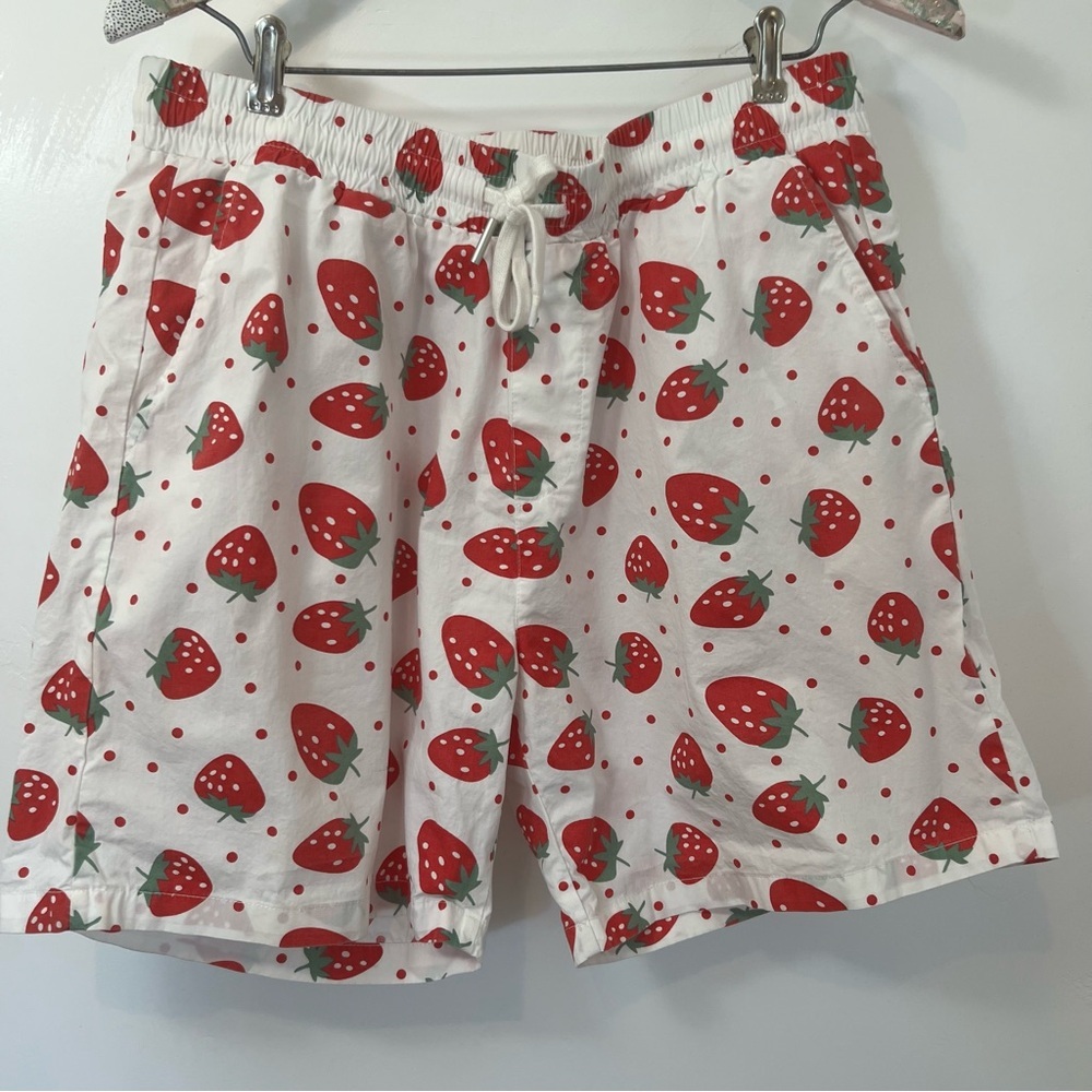Strawberry Print Shorts